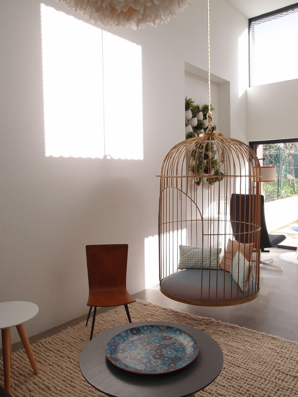 Suspended Cage, Contemporary Artist photo Furniture