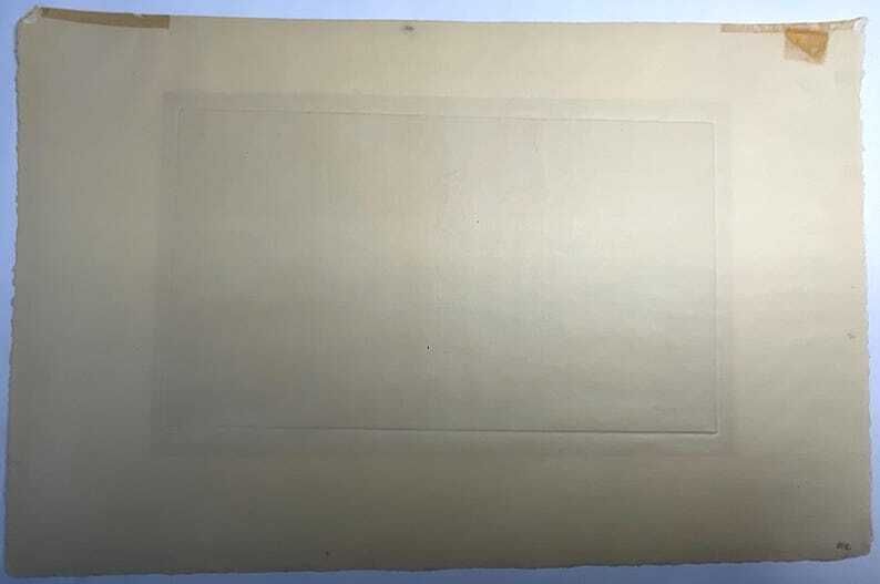 French Signed Limited Edition Etching, Early 20th Century By Jacques Pierre Victor Beurdeley. Wall Art. Original Art. photo buy