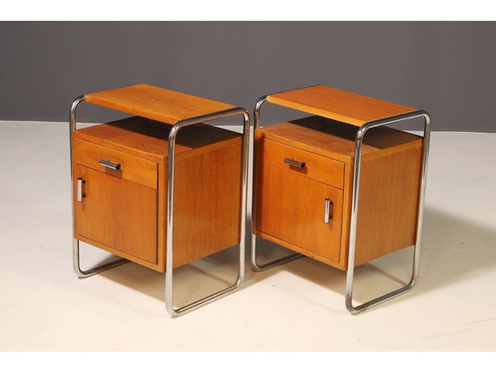 Pair Of Functionalist Nightstands | 1930s–1940s photo Furniture
