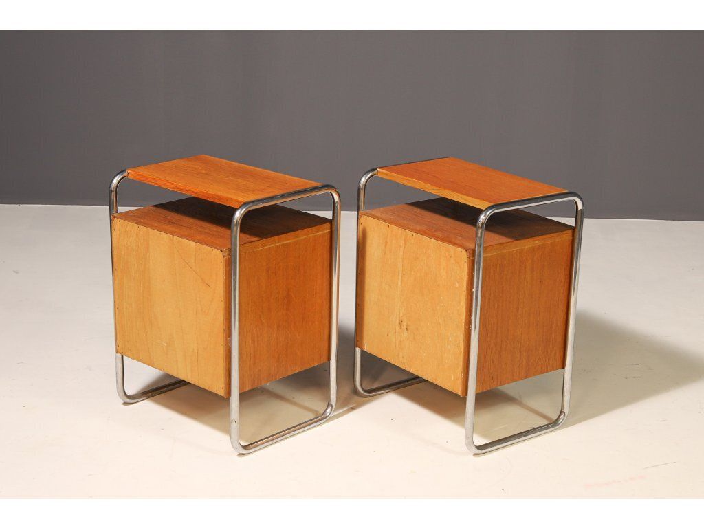 899.0 Pair Of Functionalist Nightstands | 1930s–1940s photo