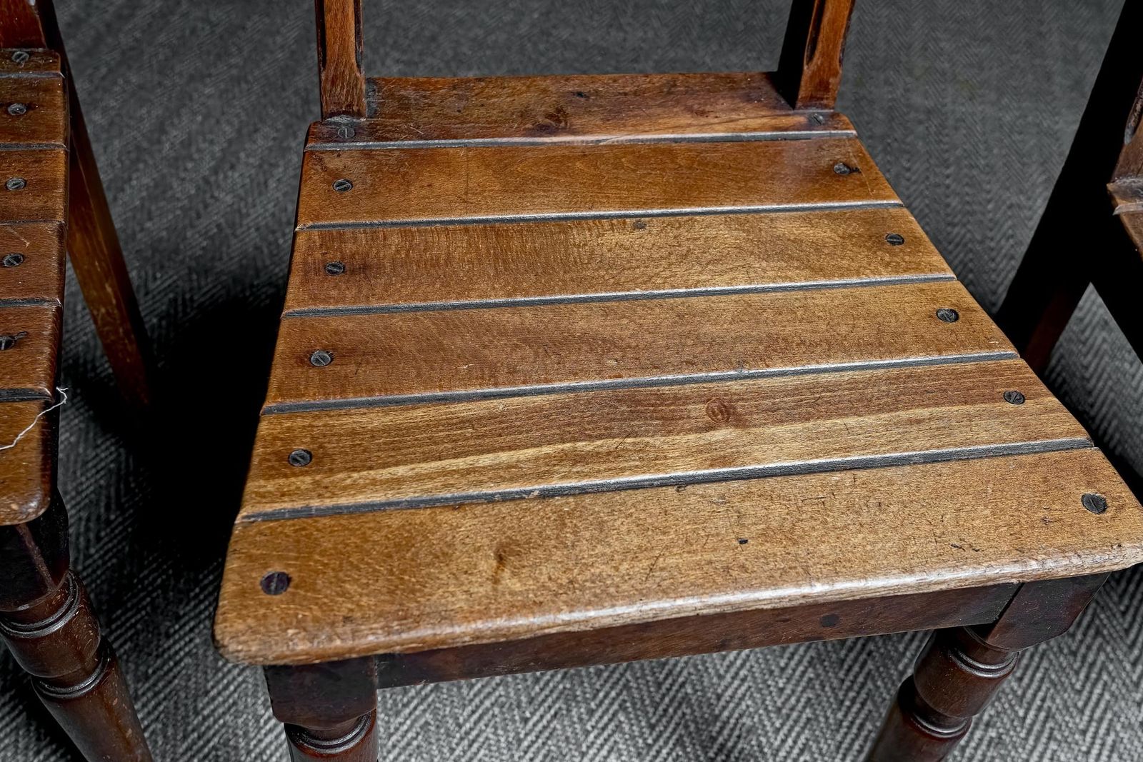 A Set Of Six Swiss Dining Chairs photo for sale