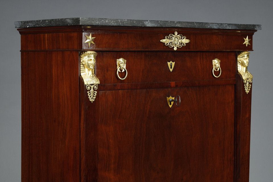 photo furniture Consulate Secretary In Mahogany And Mahogany Veneer