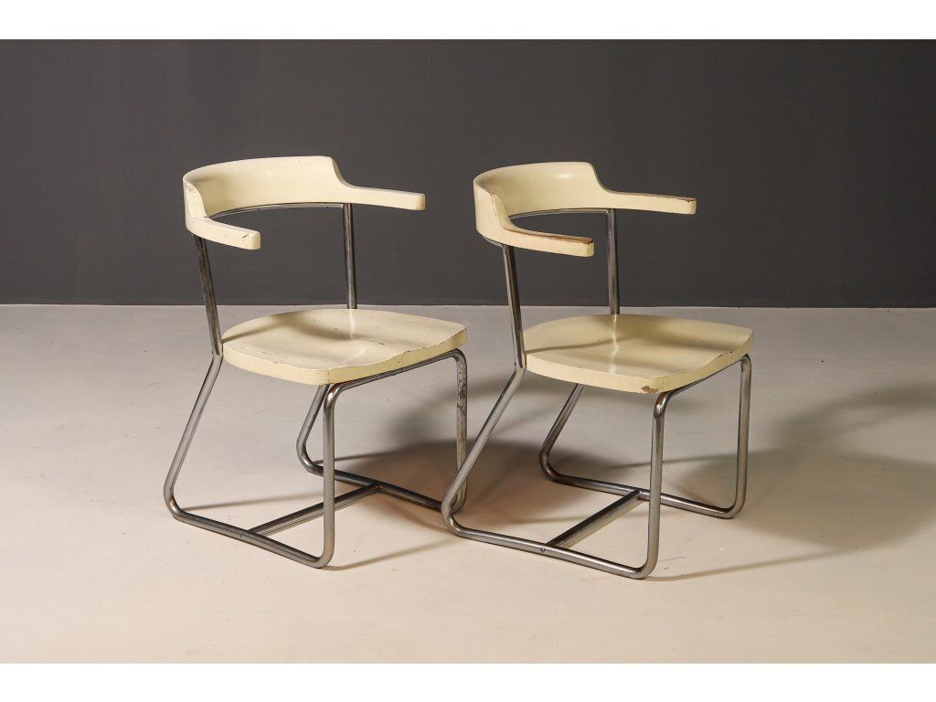 Bauhaus Armchairs Model K 16 By Robert Slezák, 1930s photo furniture
