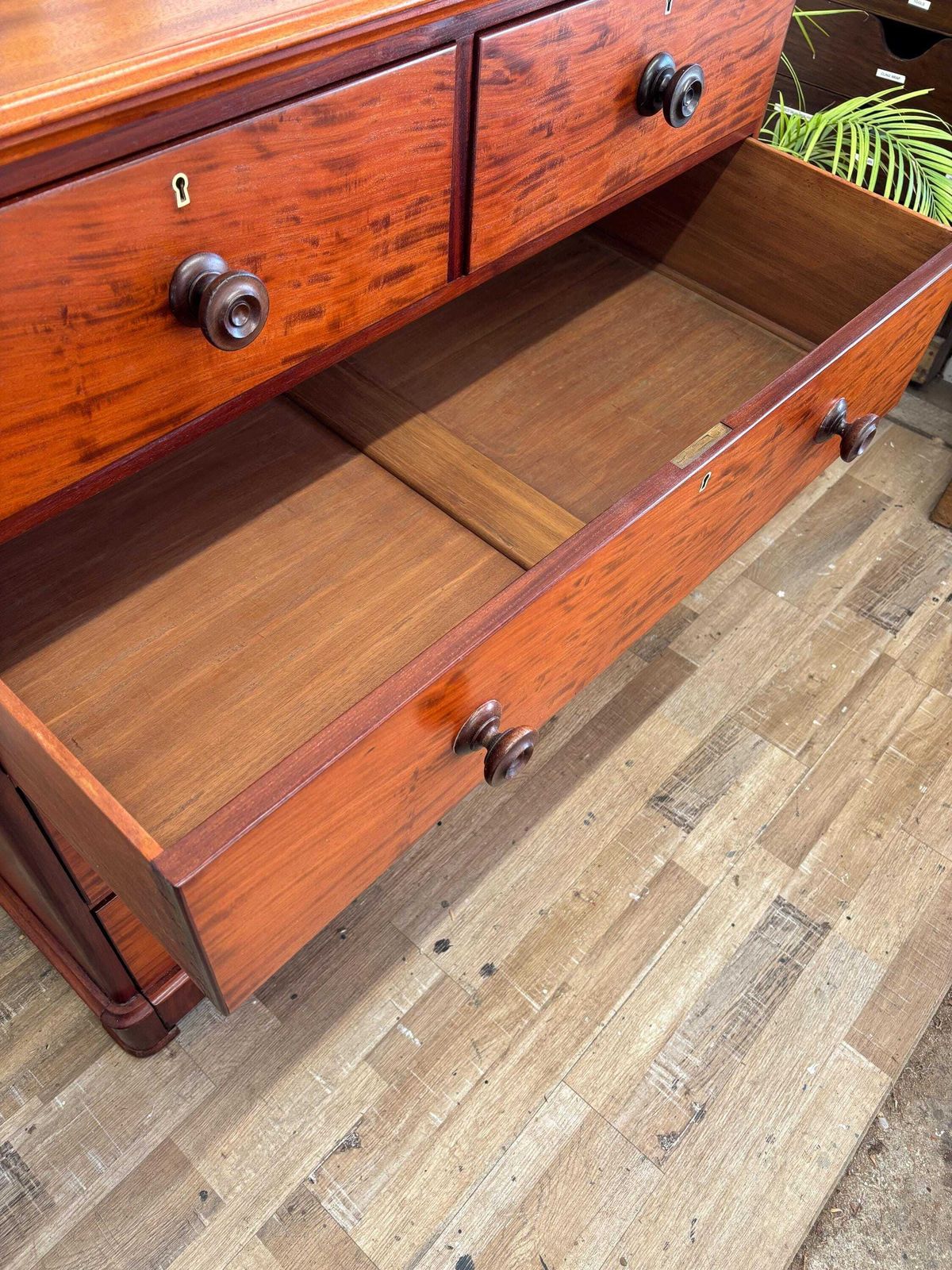 Victorian Mahogany Chest Of Drawers Beautifully Restored photo vinterior