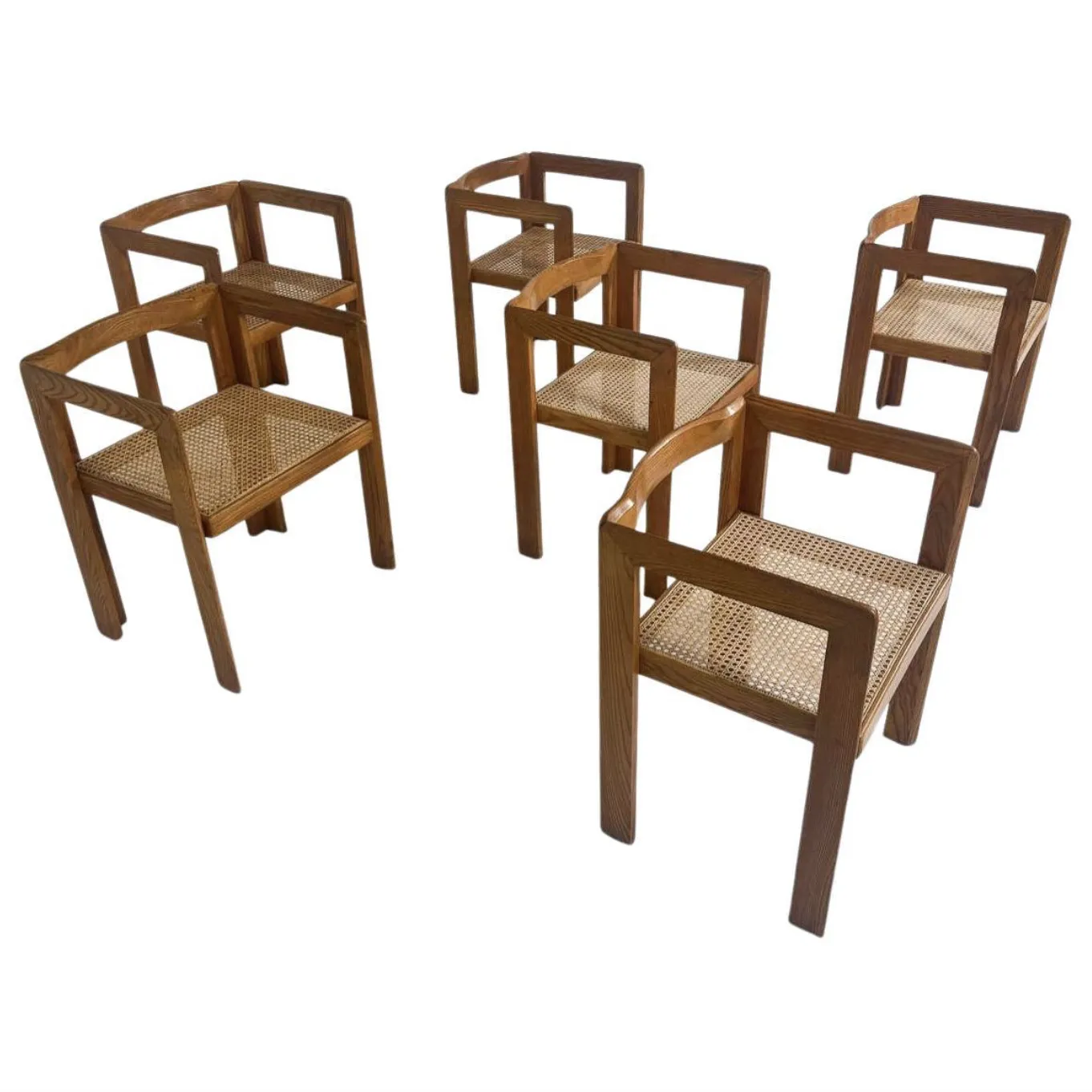 Mid Century Modern Set Of 6 Armchairs By Derk Jan De Vries, 1960s
