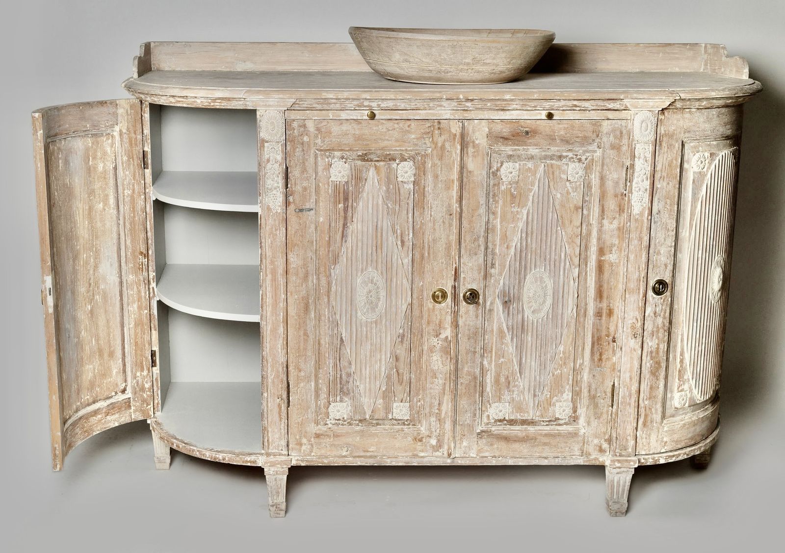 Antique Swedish Buffet, 1800s photo vintage