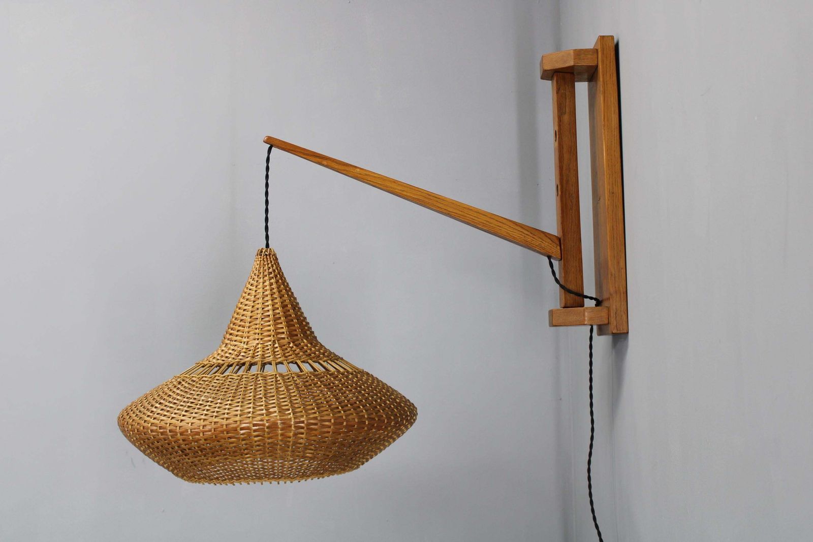 1960s Wall Wooden Lamp By Pokrok Zilina , Czechoslovakia photo for sale