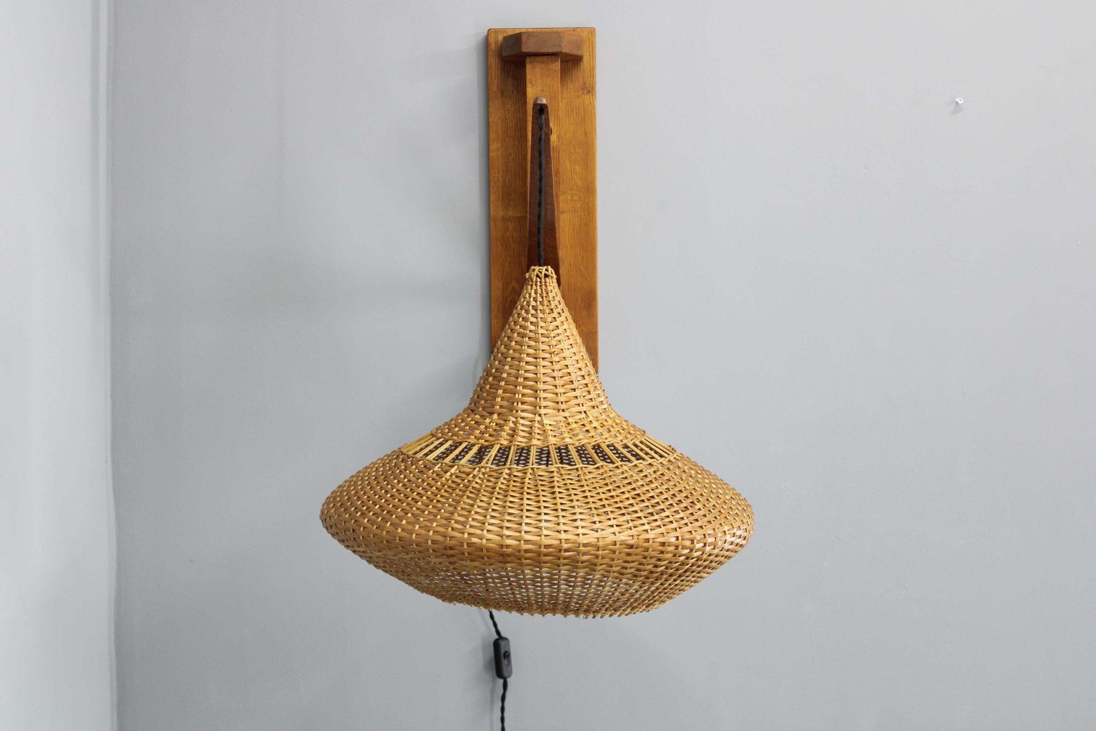 1960s Wall Wooden Lamp By Pokrok Zilina , Czechoslovakia photo Lighting