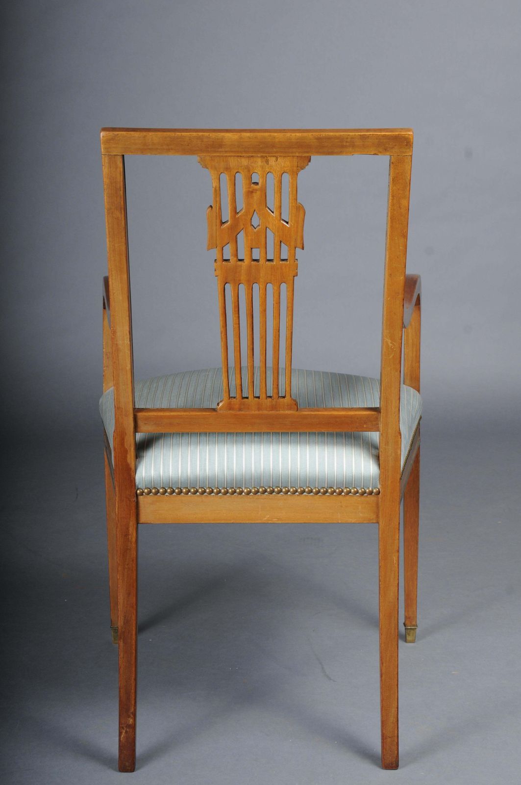 Antique Classic Empire Armchair Mahogany With Brass, Paris. photo vintage