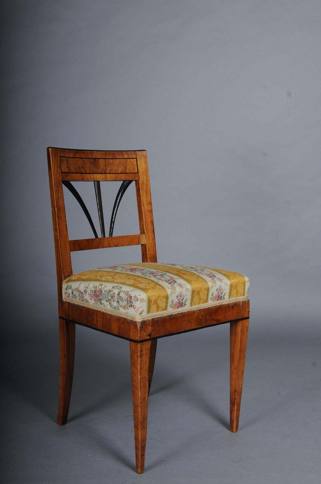 photo furniture Set Of 4 Impressive Biedermeier Chairs Made Of Cherry Wood And Ebonized Around 1