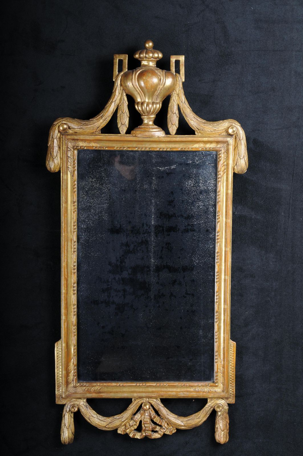 Antique Gilded French Wall Mirror Louis XVI/Classicism Around 1780 photo furniture