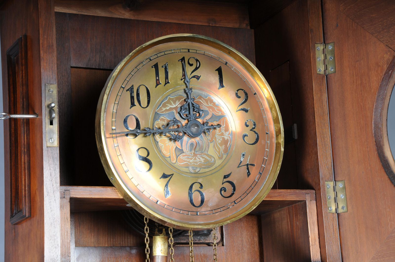 photo buy Antique Art Nouveau Grandfather Clock, Mahogany Germany, 1900