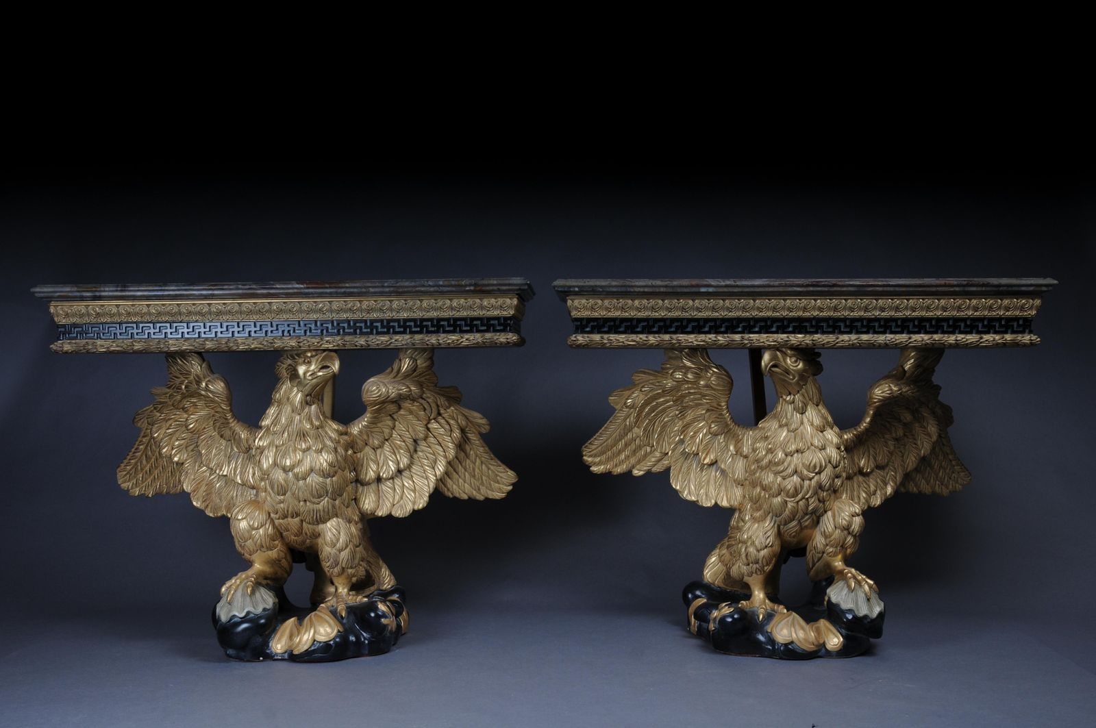 Pair Of Magnificent Eagle Consoles Designed By William Kent photo vinterior