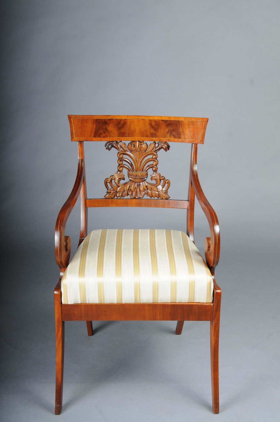 Set Of 4 Biedermeier Armchairs Around 1835, Mahogany photo Furniture