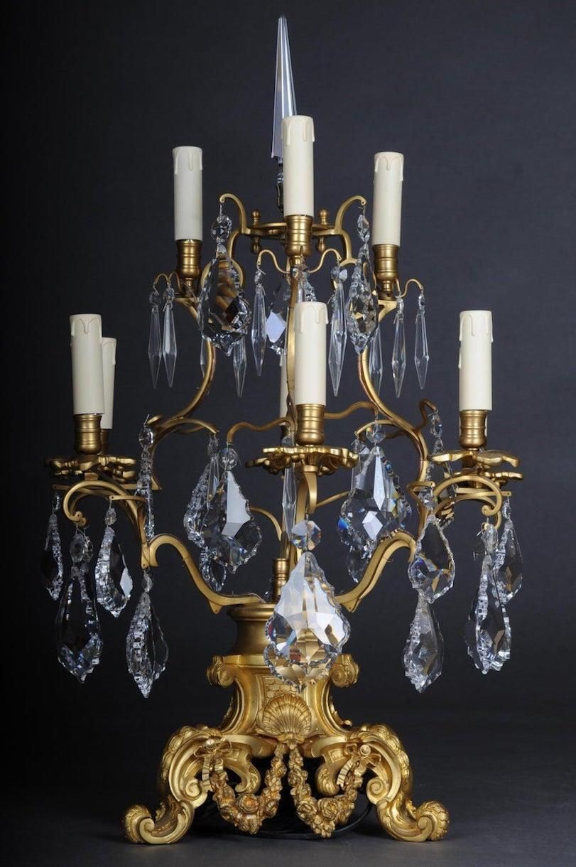 20th Century Louis XV Style Girandole Table Lamp photo for sale