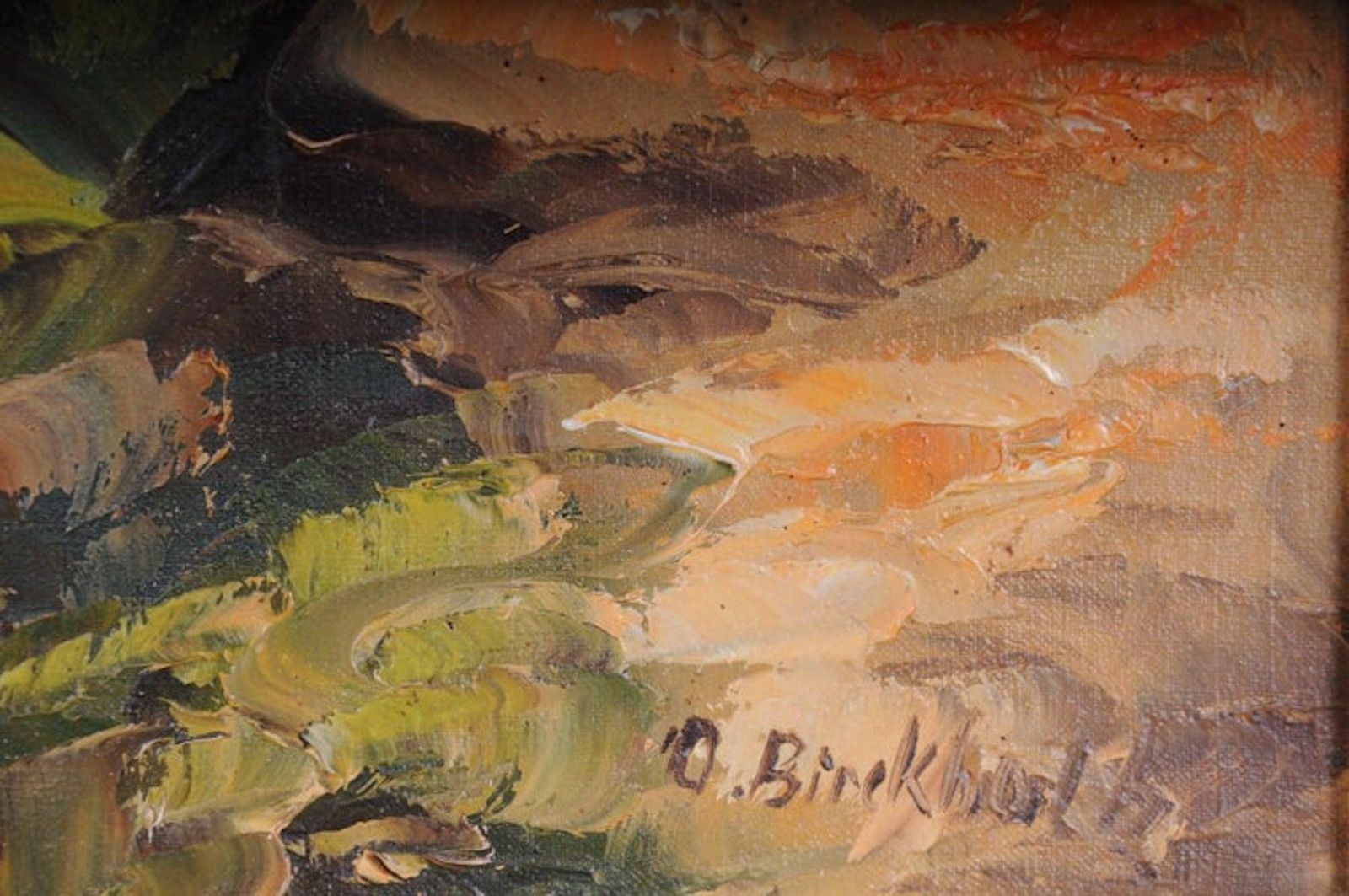 Oriental Painter Oil Painting O. Birkholz photo buy