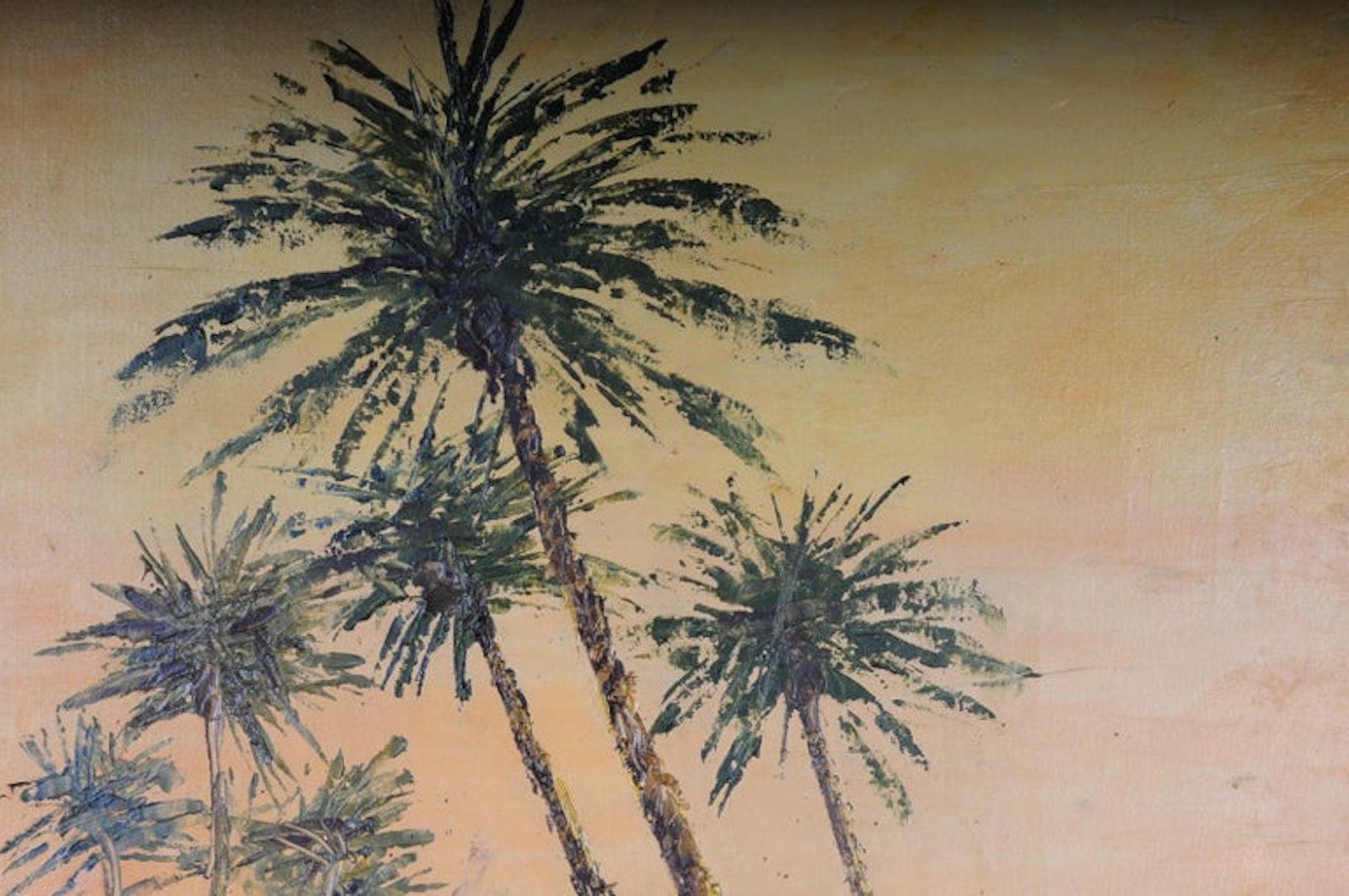Oriental Painter Oil Painting, Signed O. Birkholz photo for sale