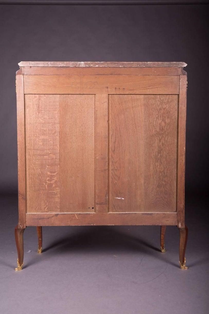 19th Century Napoleon III Rosewood Curved Legs Side Cabinet Commode photo buy