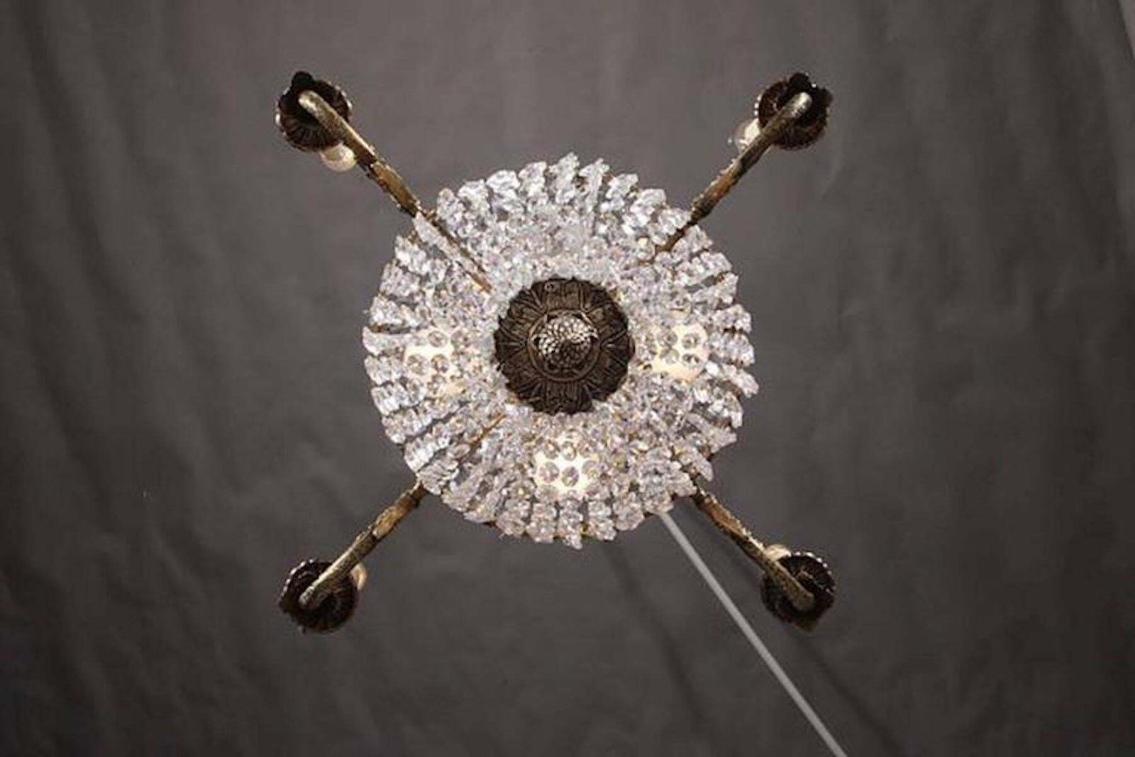 20th Century Biedermeier Style Basket Chandelier photo for sale