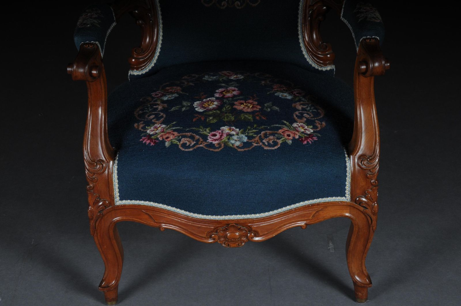 20th Century Biedermeier Armchair Louis Philippe, Circa 1855 photo furniture