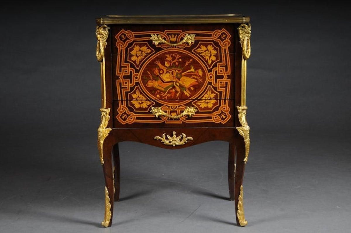 photo vinterior Transition Side Table Chest Of Drawers Napoleon III Marquetry