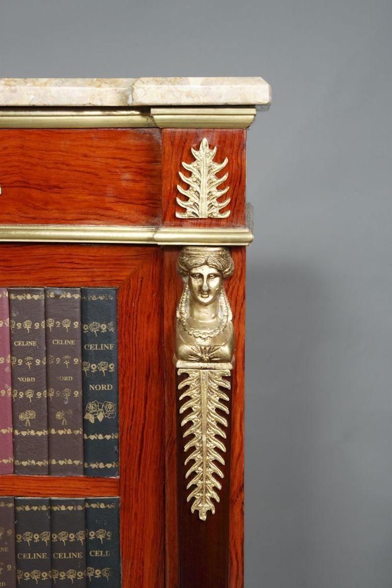 Extremely Decorative Secretary Empire Style With Dummies Books photo for sale