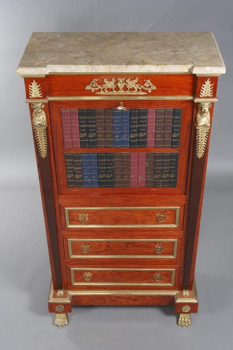 Extremely Decorative Secretary Empire Style With Dummies Books photo Furniture