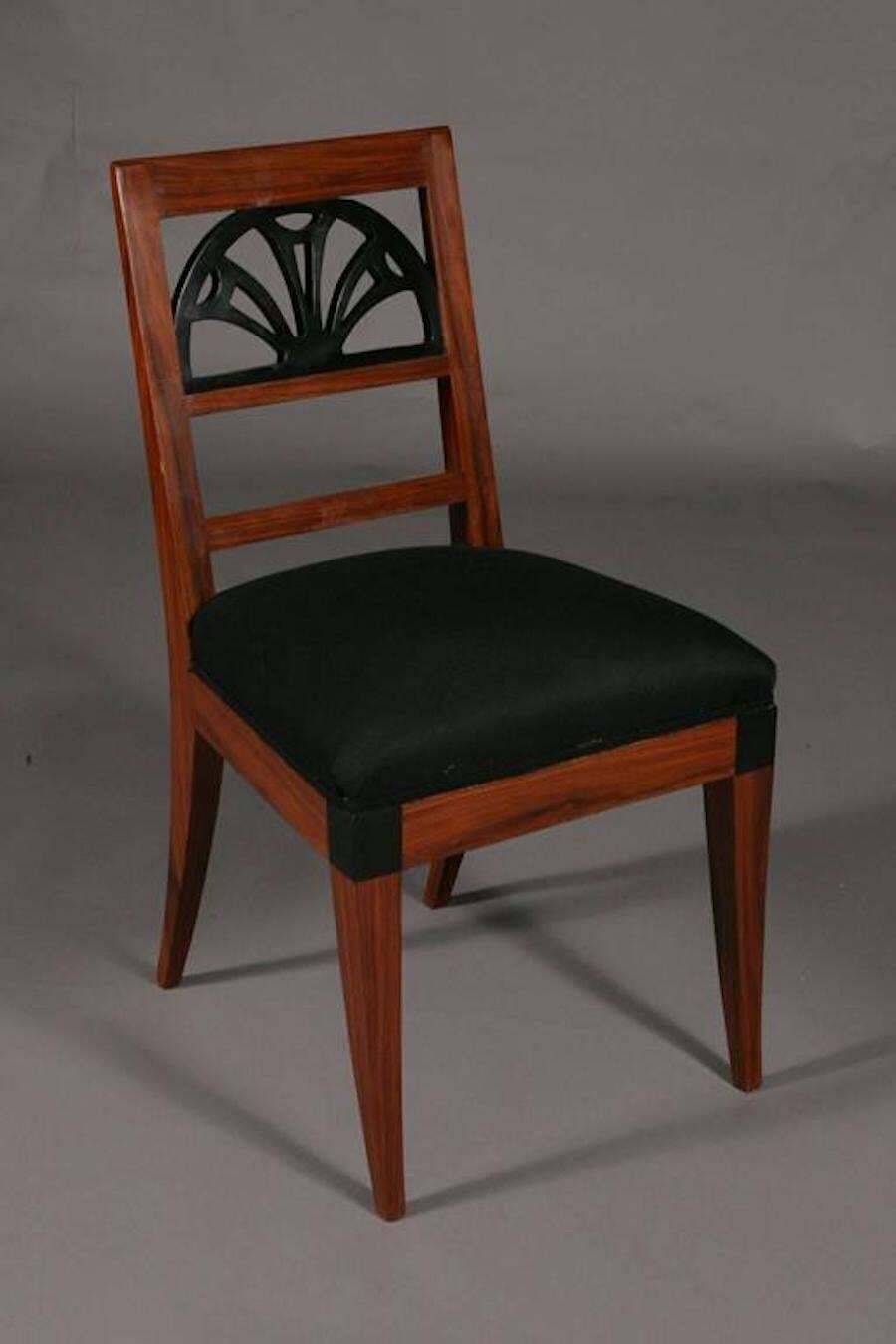 20th Century Neoclassical Style Light Palisander Chair photo furniture