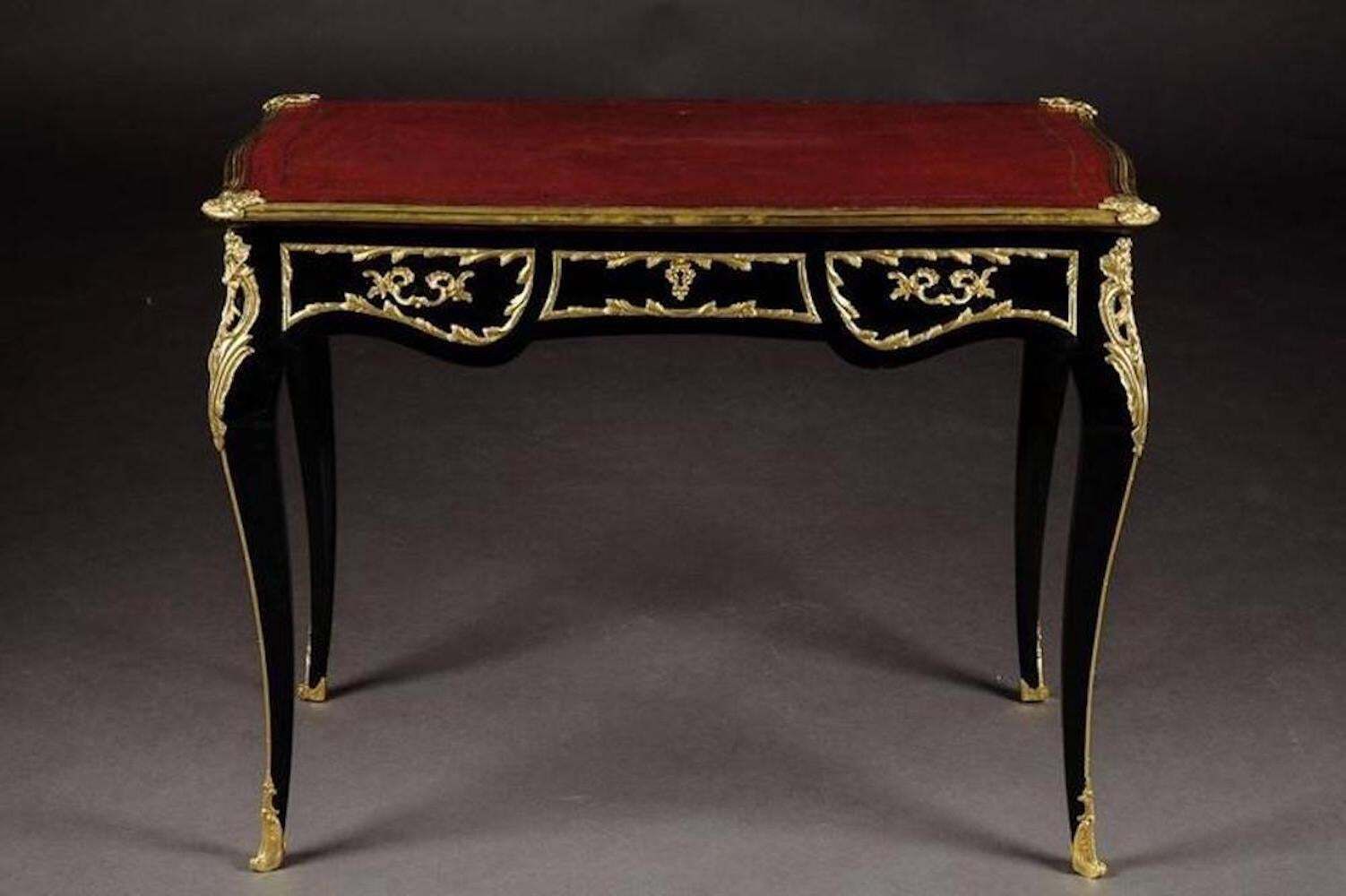 20th Century Louis XV Style Ladies Bureau Plat Or Desk photo Furniture