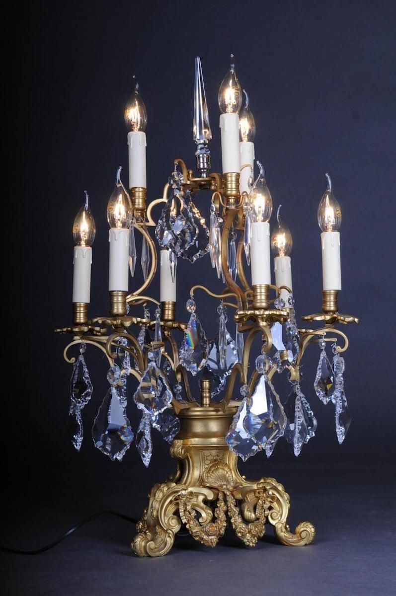 20th Century Louis XV Style Girandole Table Lamp photo furniture