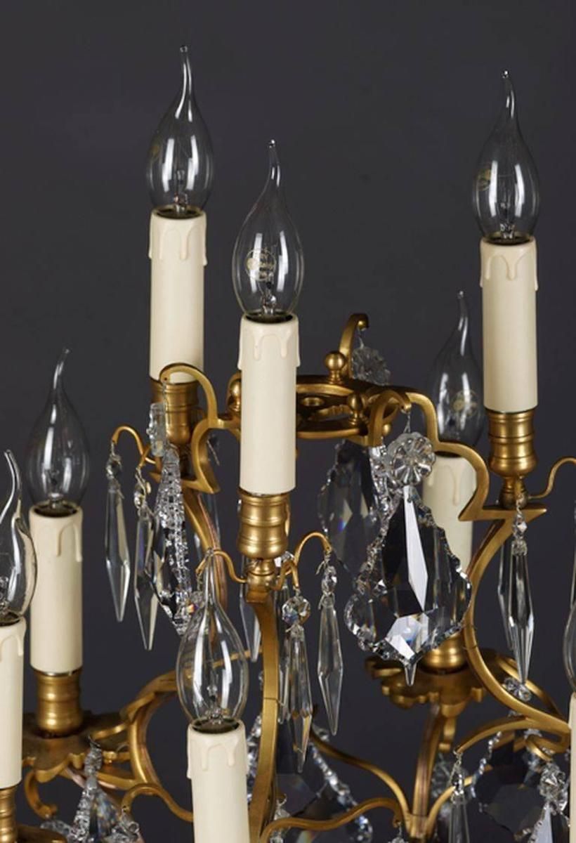 photo furniture 20th Century Louis XV Style Girandole Table Lamp