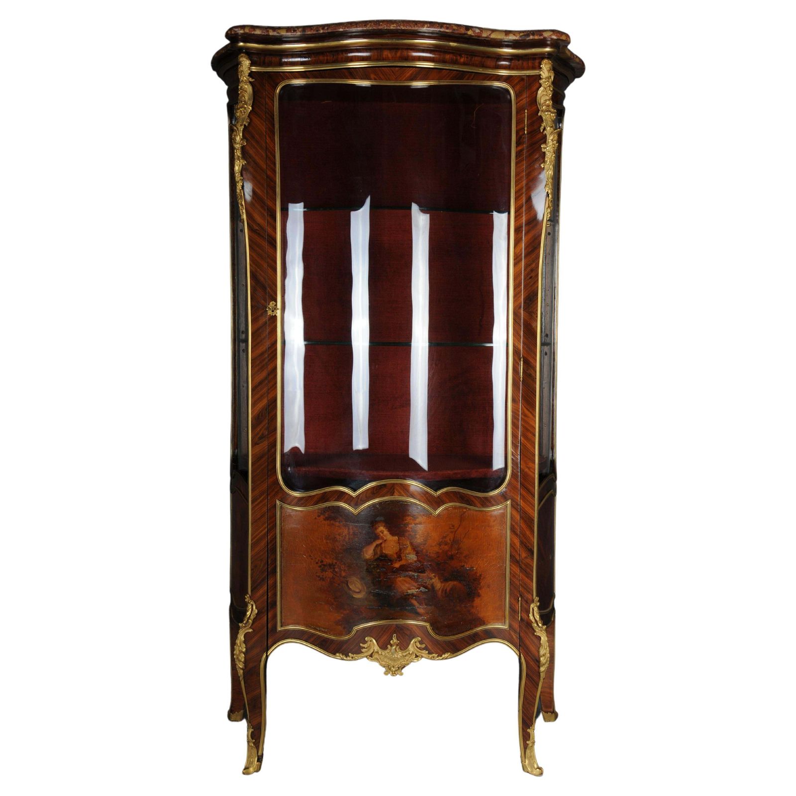 Antique Louis XV Display Cabinet Napoleon III, Paris, Around 1880