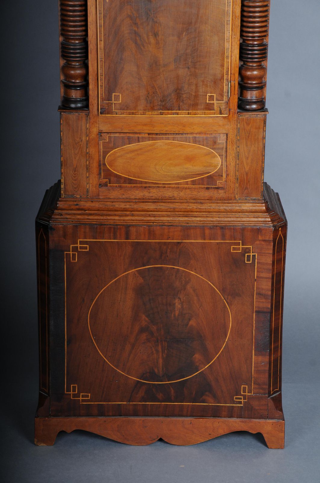 Unique Antique English Grandfather Clock, Mahogany, 18th Century photo Home Decor