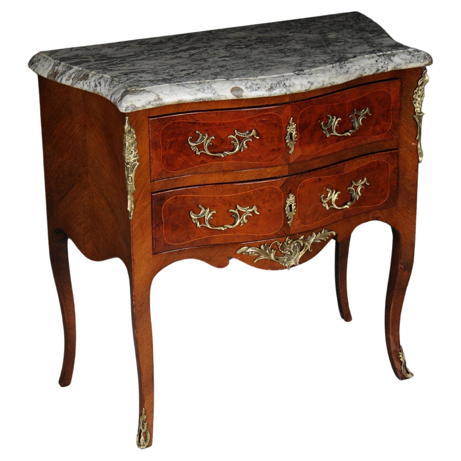 Elegant Old Chest Of Drawers From The 20th Century, Louis XV, Paris