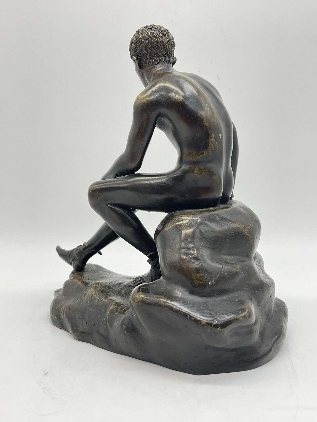 Seated Athletic Bronze Sculpture / Figure Greek   Roman Mythology photo 1864.0