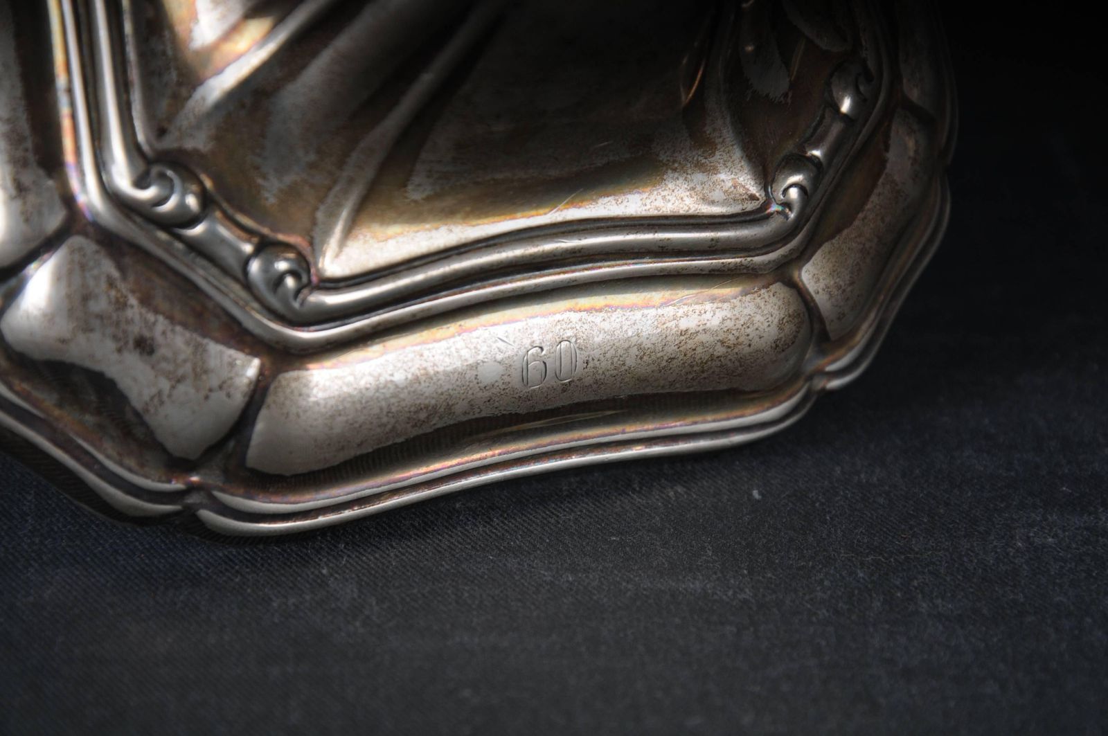 2 High Quality Silver Candlesticks 5 Armed 830 Germany photo vintage