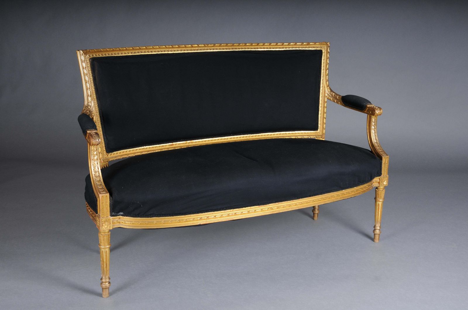 photo for sale Antique French Salon Canape/Sofa Louis XVI, Gold