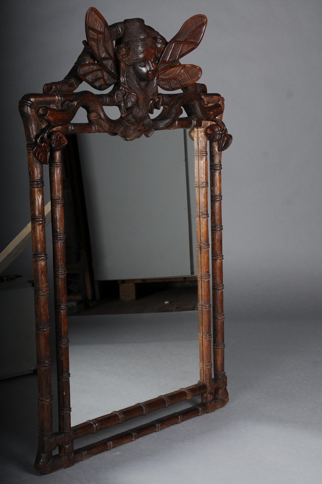 1844.0 20th Century Impressive French Art Noveau Wall Mirror photo