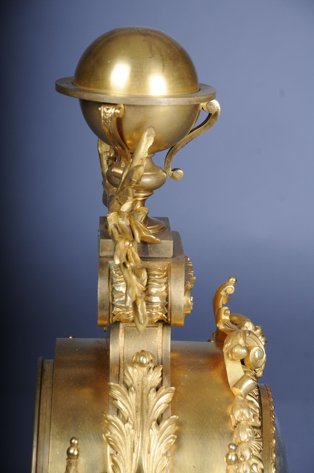 photo furniture Royal Fire Gilded Mantel Clock/Pendule Napoleon III, 1870, Paris, Signed Lantier