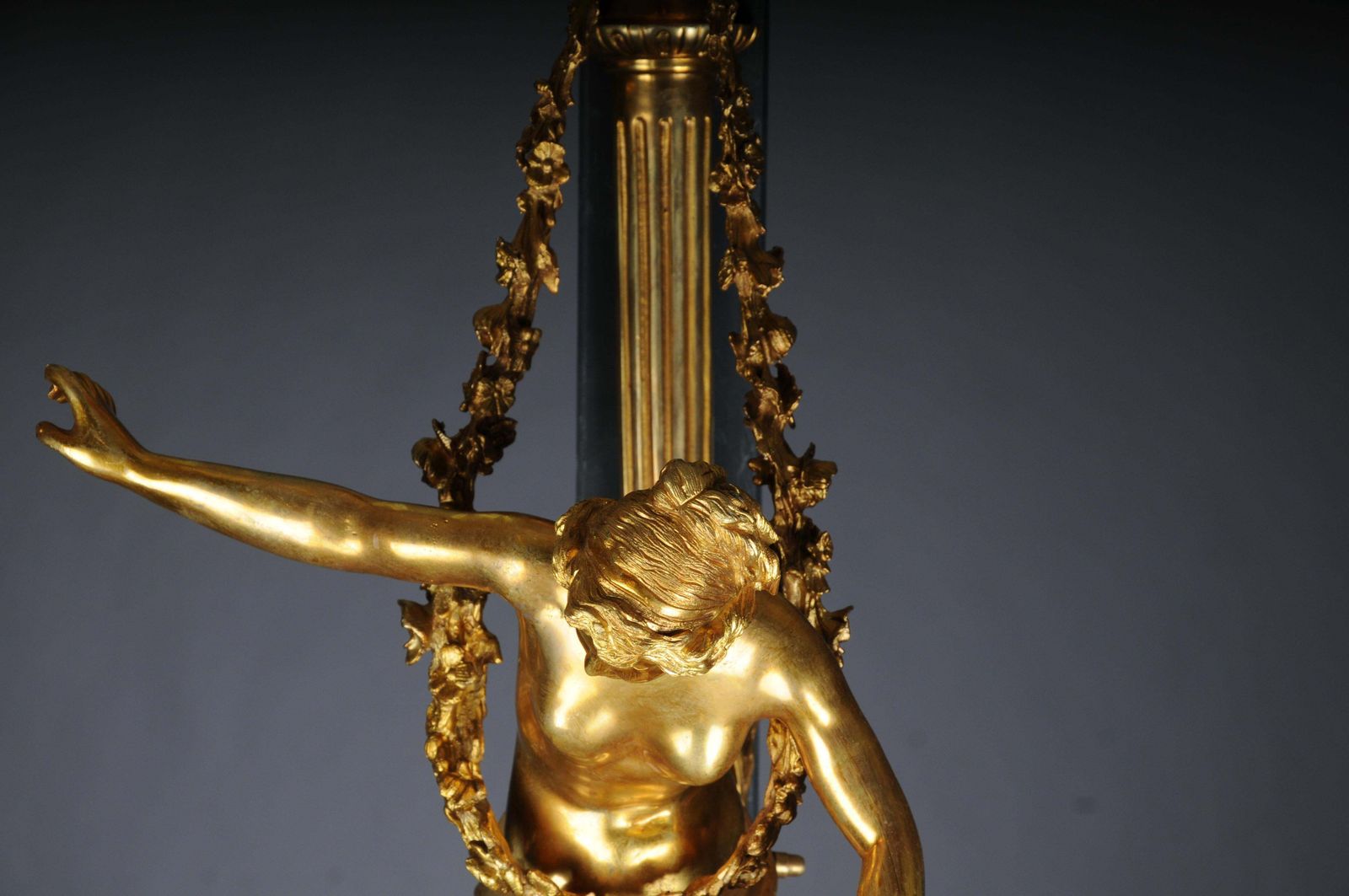 Pair (2) Of Unique French Sconces, Gilt Bronze, Paris, 20th Century photo vinterior