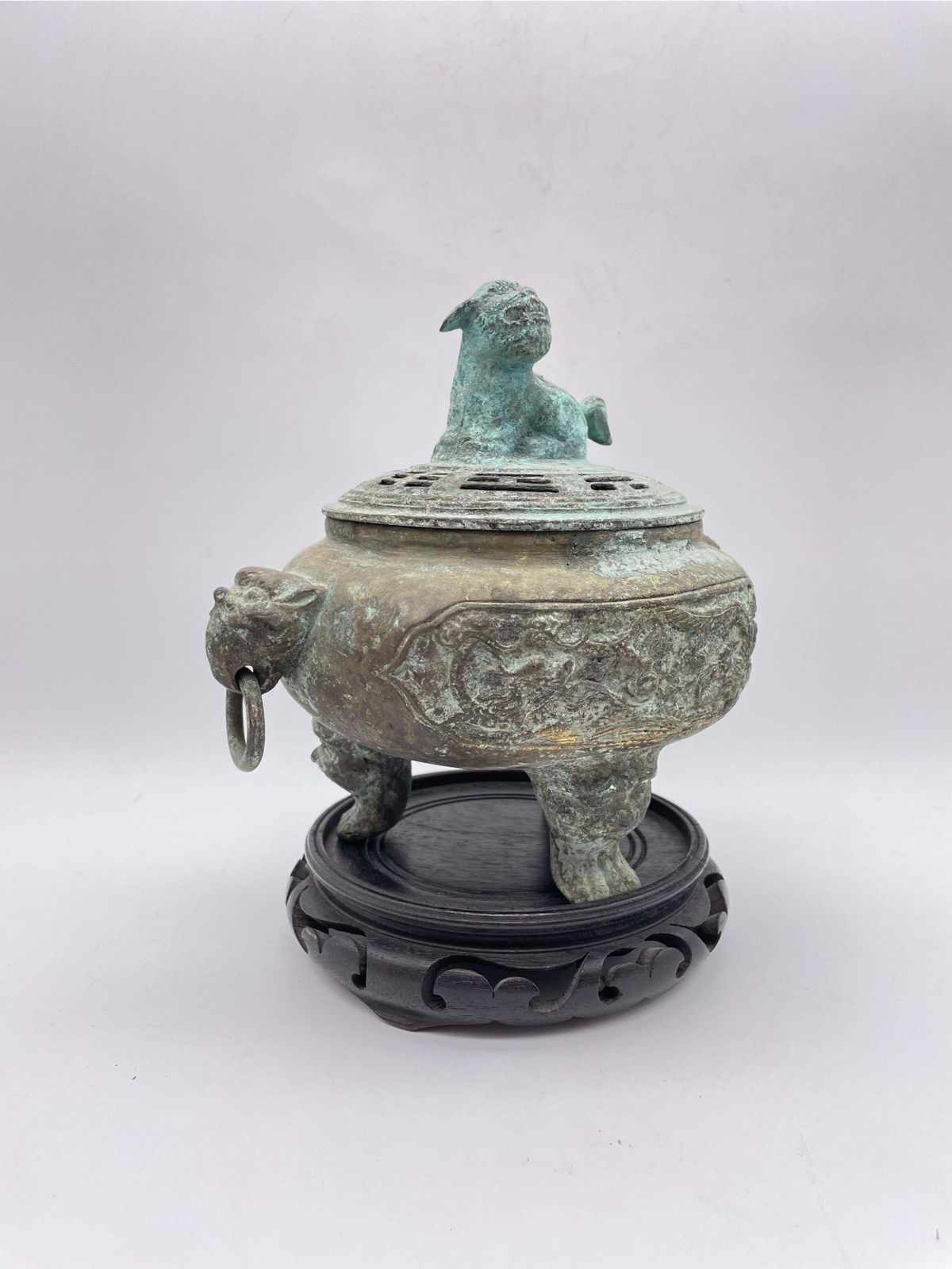 Antique China Bronze Incense Burner photo for sale