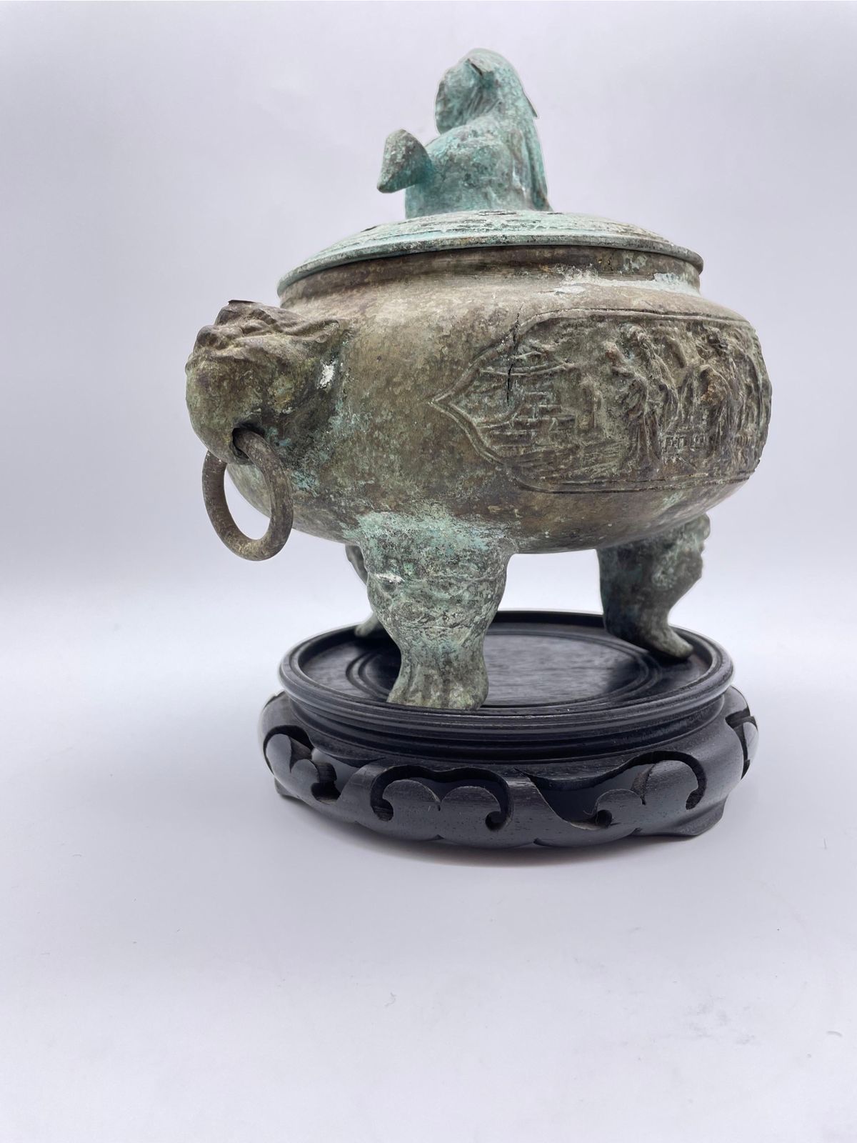 Home Decor Antique China Bronze Incense Burner photo