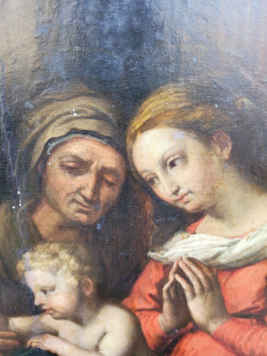 Italian School, Madonna Of Divine Love, On Panel, 17th/18th Century photo vinterior