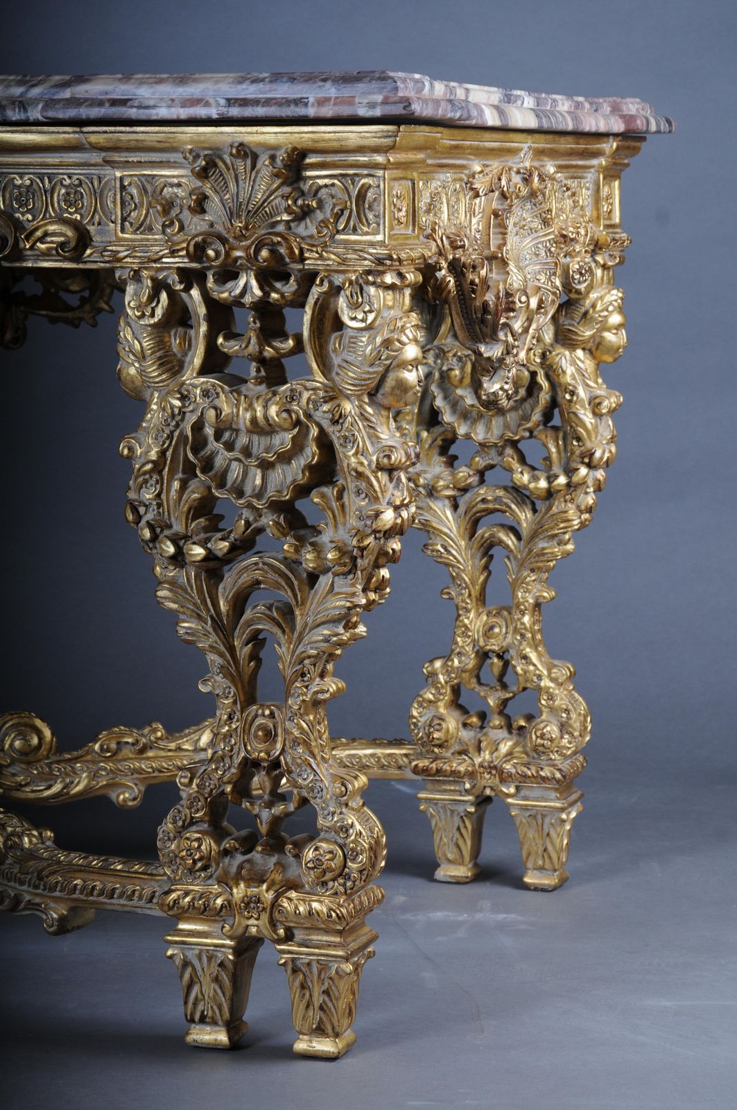 photo buy Monumental, Impressive Splendid Salon Table After Francois Linke