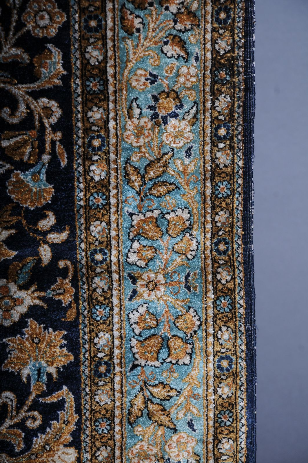 Oriental Carpet/Bridge Silk Paradise Garden 20th Century photo vintage