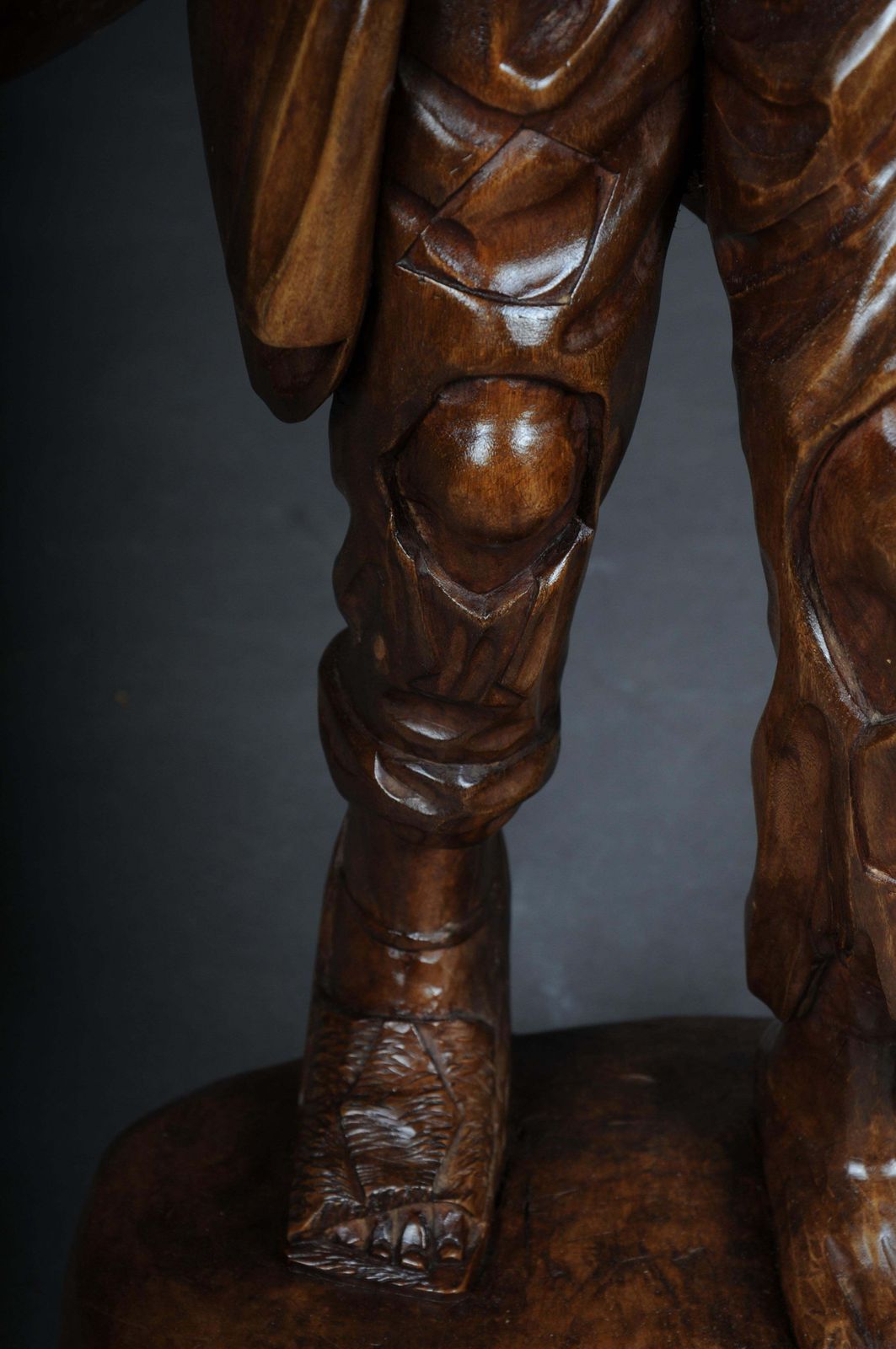 Art 20th Century Wooden Sculpture, Ranger Made Of Lime Tree, Southern German photo