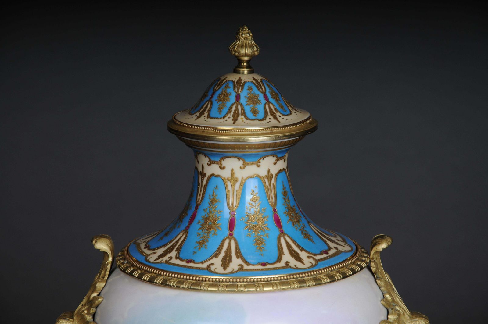 19th Century Monumental Sèvres Vase With Bronze Mounting photo furniture