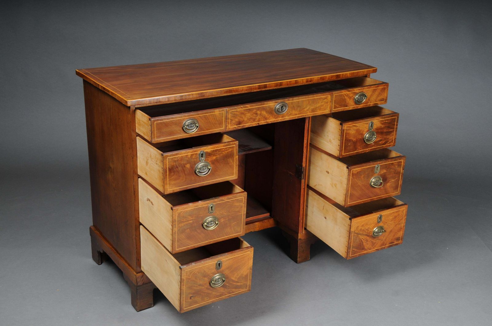 Antique English Victorian Mahogany Desk Circa 1880 photo buy