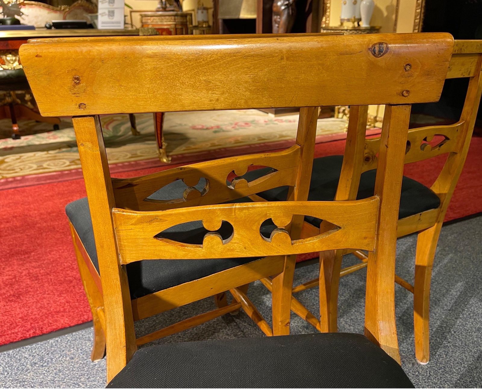 photo for sale Beautiful Set Of 4 Biedermeier Chairs From Around 1860