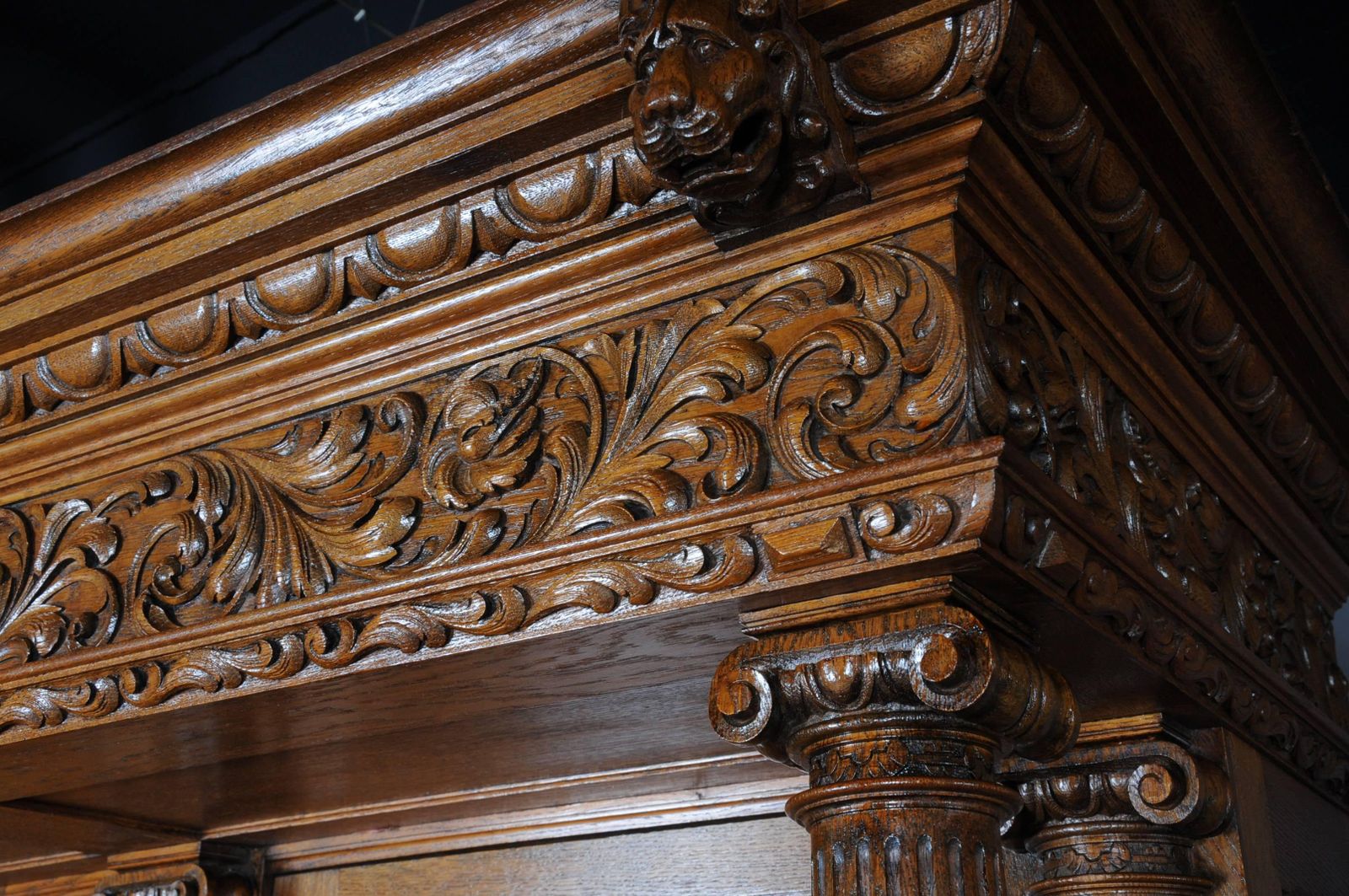 photo furniture 19th Century Neo Renaissance Cabinet Buffet, Solid Oak